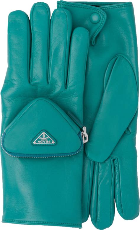 prada blue gloves|Prada leather gloves men.